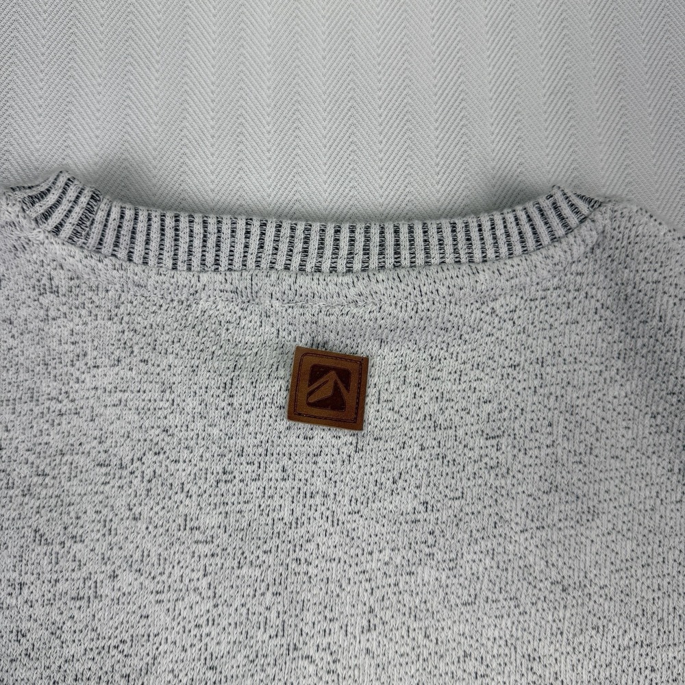 Jackson Hole WY Graphic Crewneck Sweatshirt Gray Marled Knit Retro Souvenir Sz S - Picture 6 of 10